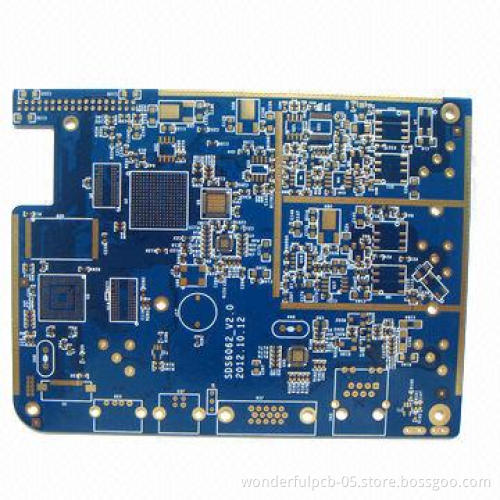 Multi-layer PCB Printed Circuit Board, 6-layer, Gold Plating, 0.15mm Blind Hole, 1.6mm Board
